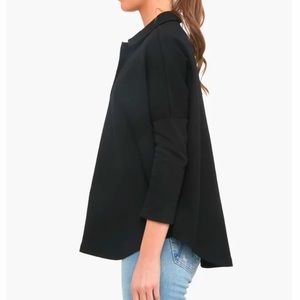 TUCKERNUCK Black Easy Polo Swing Sweatshirt